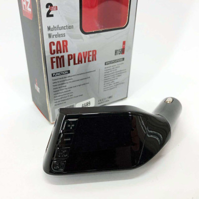 Автомобільний FM трансмітер модулятор H15 Bluetooth MP3, FM модулятор usb. Колір: чорний 