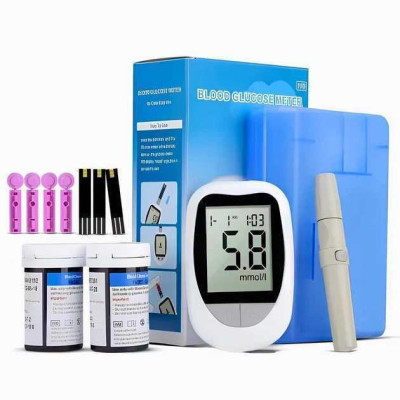 Апарат для вимірювання цукру 50 тестів від батареї Glucose Meter BY-100 для контролю рівня глюкози в крові 
