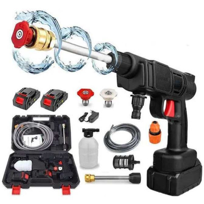 Універсальна автомийка високого тиску Cleaning Gun 48V з 2 акумуляторами та кейсом 