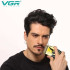 Професійна електробритва VGR V-383 Finale Shaver з підставкою, чоловіча машинка для гоління 