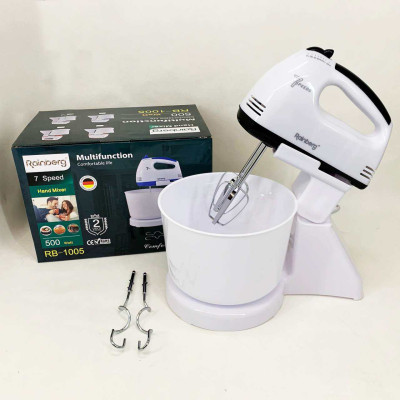 Міксер 7 швидкостей із чашею 2 л Rainberg RB-1005 500Вт Black 