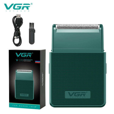 Електробритва VGR V-376 GREEN шейвер, Професійний шейвер-електробритва, Портативна бритва Електробритва VGR V-376 GREEN шейвер, Професійний шейвер-електробритва, Портативна бритва
