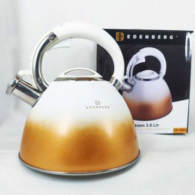Чайник Edenberg EB-8865 зі свистком 3л White Чайник Edenberg EB-8865 зі свистком 3л White