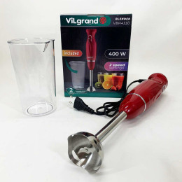 Блендер ViLgrand VBH4330. Колір: червоний Блендер ViLgrand VBH4330. Колір: червоний