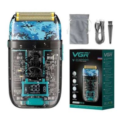 Акумуляторна чоловіча електробритва VGR V-352 для гоління бороди та вусів шейвер для ідеальної гладкості 