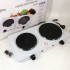 Плитка електрична Suntera DP-1935W, 2500W, 2 конфорки різного діаметру, 2 конфорки White Плитка електрична Suntera DP-1935W, 2500W, 2 конфорки різного діаметру, 2 конфорки White
