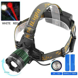 Акумуляторний ліхтар налобний Police 2188 2XPE (white+red)