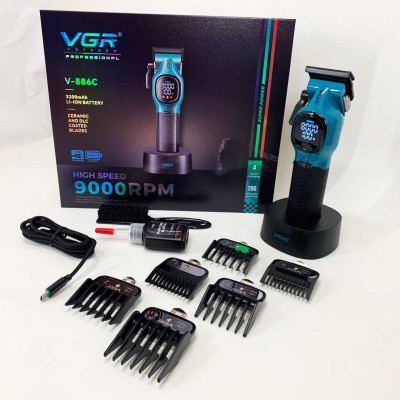 Машинка для стрижки акумуляторна VGR V-886C BLUE Машинка для стрижки акумуляторна VGR V-886C BLUE