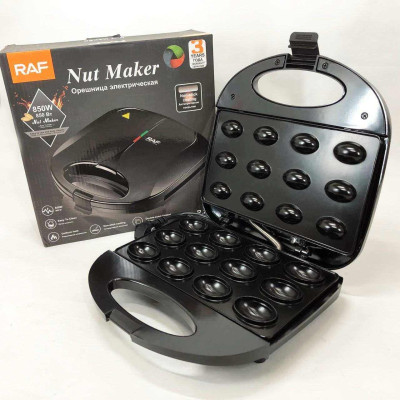 Електрична горішниця RAF R.246 для випікання горішків з антипригарним покриттям на 12 половинок 750 Вт 