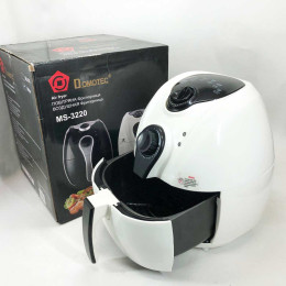Аерофритниця Мультипіч Аерогриль Domotec MS-3220 1300Вт 4.5л Безмасляна з Таймером White