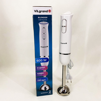 Блендер ViLgrand VBH6209. Колір: білий Блендер ViLgrand VBH6209. Колір: білий