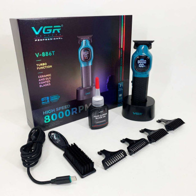 Тример для стрижки волосся VGR V-886T BLUE 8000RPM 