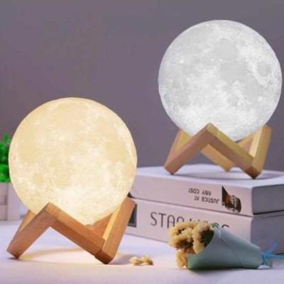 Нічник світиться місяць Moon Lamp 13 см, Нічник для дитини на ніч, Нічник для гарного сну дитини 