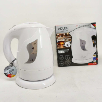 Електрочайник Adler AD 08 1.0л White Електрочайник Adler AD 08 1.0л White