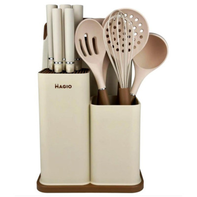 Набір силіконових кухонних речей Magio MG-1097I набір ножів лопаток 12 предметів 