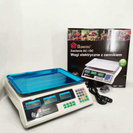 Ваги торговельні платформа DOMOTEC MS-228 до 50кг акумулятор