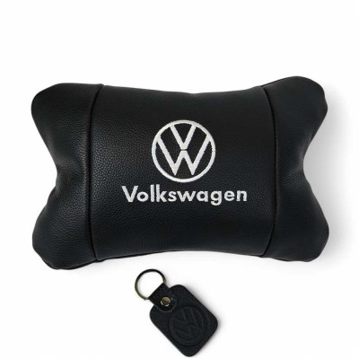 Шкіряна подушка на підголівник Volkswagen – ортопедична для авто 
