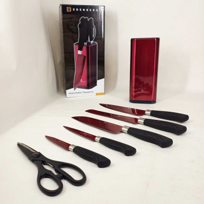 Набір ножів Edenberg EB-11027 7 предметів Red 