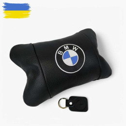 Ортопедична авто подушка BMW з натуральної шкіри – для комфорту в машині Ортопедична авто подушка BMW з натуральної шкіри – для комфорту в машині