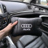 Автомобільна подушка для підголівника Audi – чорна натуральна шкіра 
