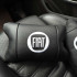 Набір подушок Fiat з натуральної шкіри + вишивка логотипу та шкіряний брелок у подарунок 