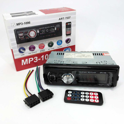 Автомагнітола MP3-1096 BT ISO зі знімною панеллю 4х50W, Магнітофон для машини авто автомобіля 