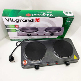 Настільна плита електрична ViLgrand VHP152F. Колір: сірий Настільна плита електрична ViLgrand VHP152F. Колір: сірий