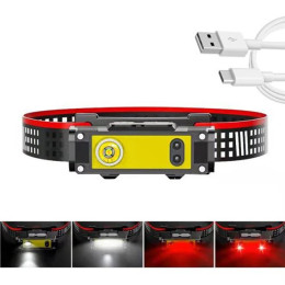 Ліхтар налобний BL-T124-ХРЕ+COB (White+Red), світлодіодний ліхтарик для туриста, водонепроникний ліхтарик Ліхтар налобний BL-T124-ХРЕ+COB (White+Red), світлодіодний ліхтарик для туриста, водонепроникний ліхтарик