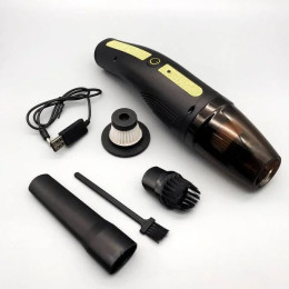 Автомобільний пилосос Car Vacuum Cleaner HY05 на АКУМУЛЯТОРІ. Колір: чорний Автомобільний пилосос Car Vacuum Cleaner HY05 на АКУМУЛЯТОРІ. Колір: чорний