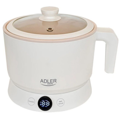 Електрична багатофункціональна кастрюля-пароварка Adler AD 6422 800Вт 1л 4 режими сенсорне керування 
