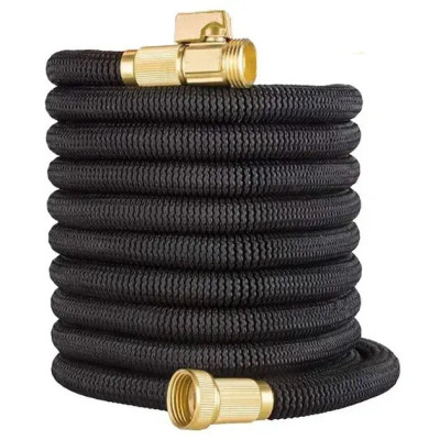 Садовий шланг високого тиску 60 м чорний міцний 