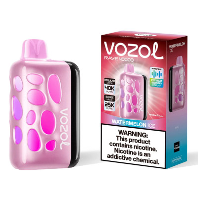 Vozol Rave 40000. Кавун (Watermelon Ice) 