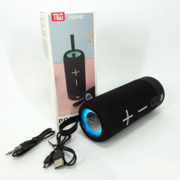 Портативна Bluetooth колонка TG619C FM-радіо USB/TF з ремінцем, Колонка для музики. Колір: чорний Портативна Bluetooth колонка TG619C FM-радіо USB/TF з ремінцем, Колонка для музики. Колір: чорний