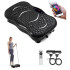 Тренувальна фітнес віброплатформа з Bluetooth пультом та еспандерами 