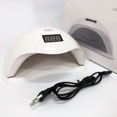 Лампа SUNUV SUN 5 PLUS 48W WHITE UV/LED для полімеризації, Професійна лампа для нігтів з таймером Лампа SUNUV SUN 5 PLUS 48W WHITE UV/LED для полімеризації, Професійна лампа для нігтів з таймером