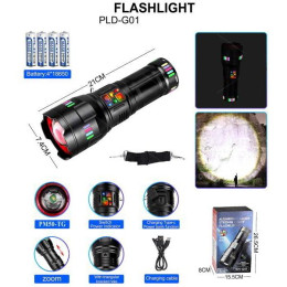 Ліхтар NIGHT VISION FLUORESCENCE G01-PM60-TG, Потужний кишеньковий ліхтарик, Сильний ліхтарик