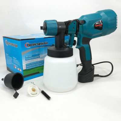 Краскопульт портативний, електричний, фарборозпилювач з регулюванням ширини розпилення 