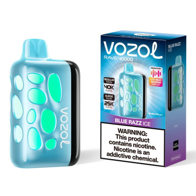 Vozol Rave 40000. Синя Малина (Blue Razz Ice) Vozol Rave 40000. Синя Малина (Blue Razz Ice)
