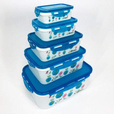 Набір контейнерів UNIQUE UN-1514 5шт. Колір: блакитний 