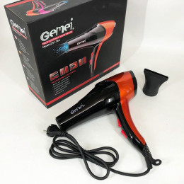 Фен GEMEI GM-1766 2600Вт, фен для голови, жіночий фен для волосся, фен сушка Orange Фен GEMEI GM-1766 2600Вт, фен для голови, жіночий фен для волосся, фен сушка Orange