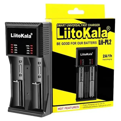 Універсальний зарядний пристрій LiitoKala Lii-PL2 EU на 2 канали 