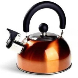 Чайник Edenberg EB-1346 із нержавіючої сталі зі свистком 2.5л Orange Чайник Edenberg EB-1346 із нержавіючої сталі зі свистком 2.5л Orange
