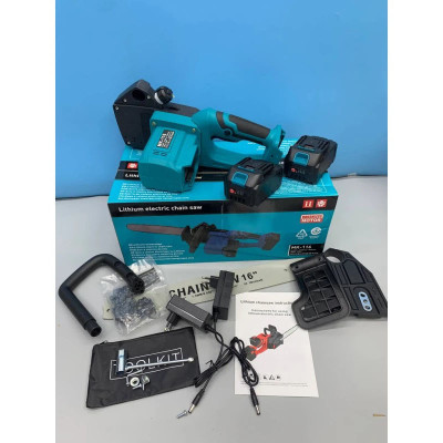 Акумуляторна ланцюгова пила 16 дюймів з двома акумуляторами 