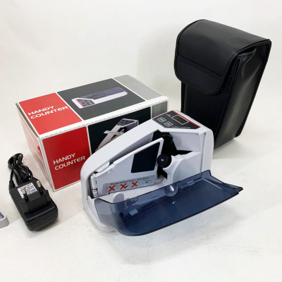 Ручна машинка для рахунку грошей з детектором Handy Counter V30 на батарейках та від мережі 220 