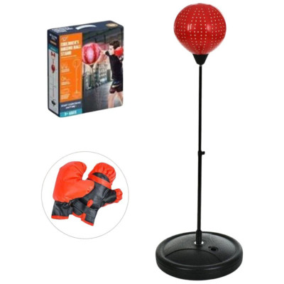 Дитячий боксерський набір із напільною стійкою та рукавичками Дитячий боксерський набір із напільною стійкою та рукавичками