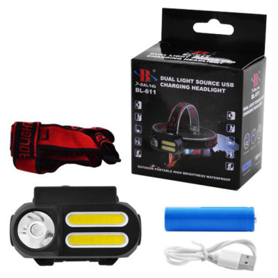 Ліхтар налобний NF-1804/611-1LM+2COB 