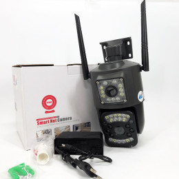 Вулична IP камера 4G/Wi-Fi з двома лінзами SC03 V380pro 4 Mп, Відеокамера з цифровим зумом та мікрофоном Вулична IP камера 4G/Wi-Fi з двома лінзами SC03 V380pro 4 Mп, Відеокамера з цифровим зумом та мікрофоном