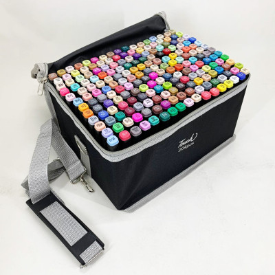 Набір скетч-маркерів двосторонніх 204 шт 