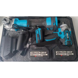 Акумуляторний набір інструментів 2 в 1 Болгарка і Гайковерт з двома АКБ