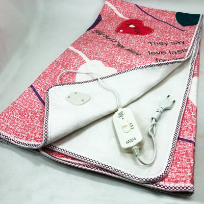 Електропростирадло електричне простирадло з підігрівом Electric Blanket 150х120см серця 